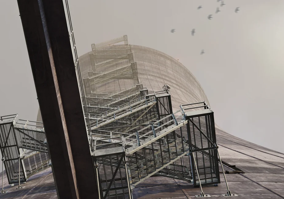 Documentation-driven 3D visualization of a natural-draft cooling tower by By the protocol.